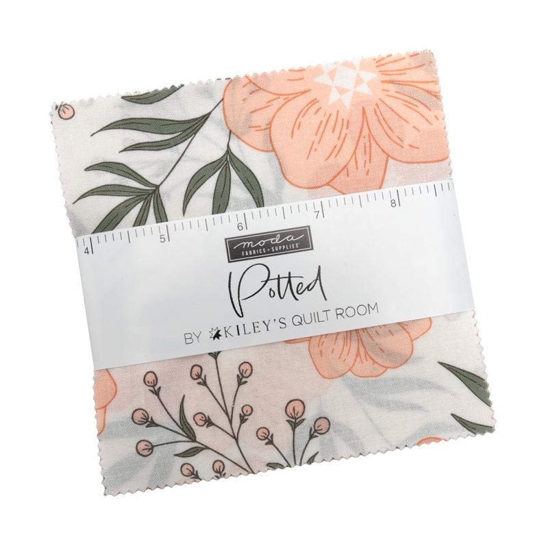 Moda Potted Charm Pack — precut 5-inch fabric squares