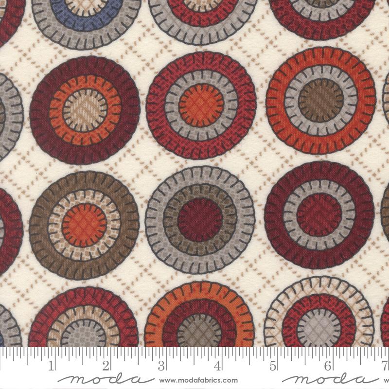 Moda Prairie Gather Flannel Porcelain 49301 11F — soft porcelain white flannel quilting fabric
