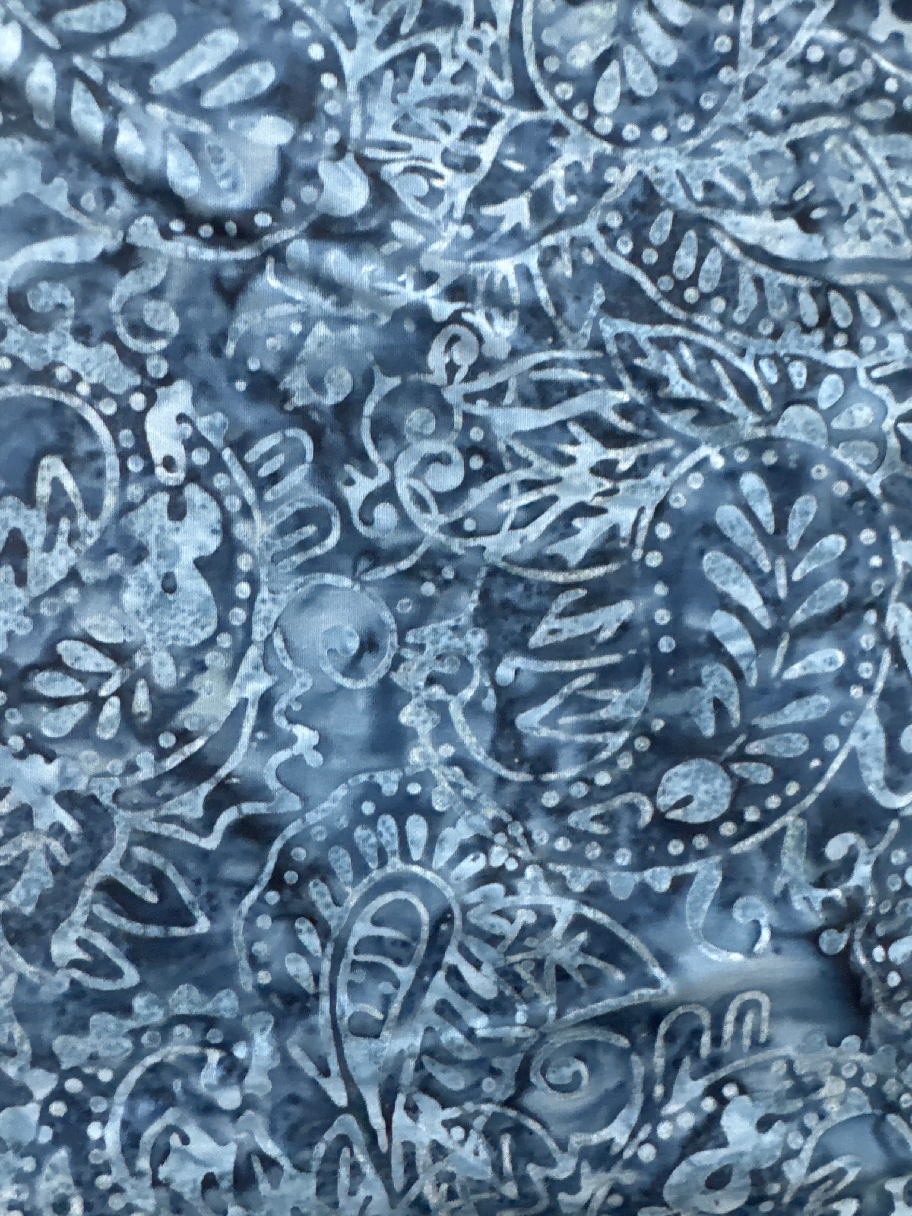 Paisley Decoration Dark Navy quilting fabric by Wilmington Prints