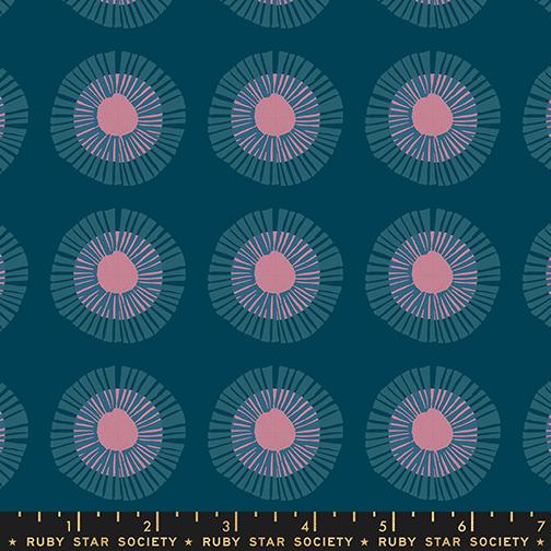 Ruby Star Society Reimagined Landscapes Galaxy Circles RS6050 14 quilting fabric — modern circles in Galaxy