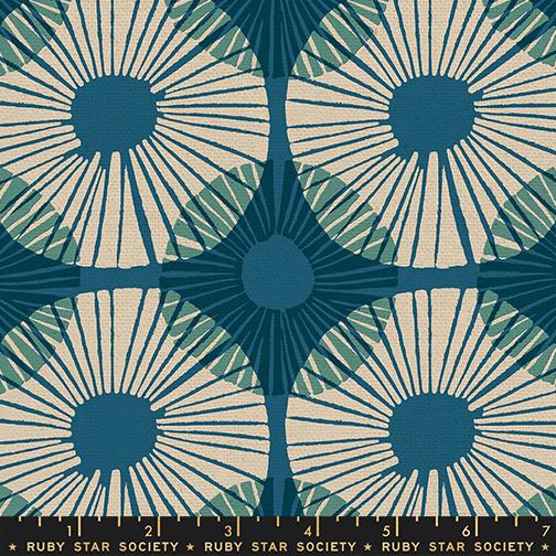 Ruby Star Society Reimagined Landscapes Teal 108 inch wideback RS6056 19L — extra-wide quilt backing