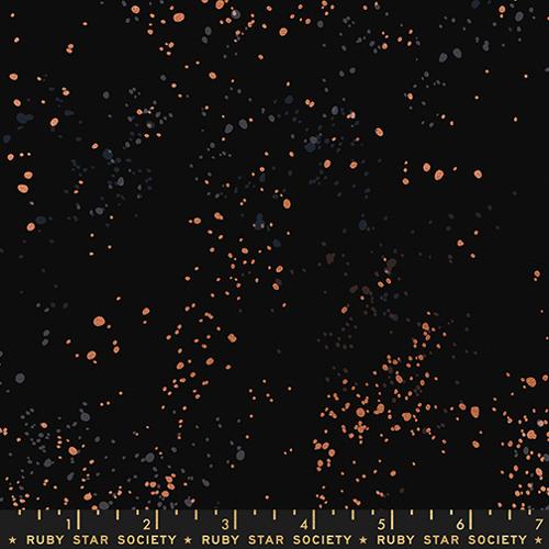 Speckled Canvas Metallic Black 44"/45" Fabric Per Yard
