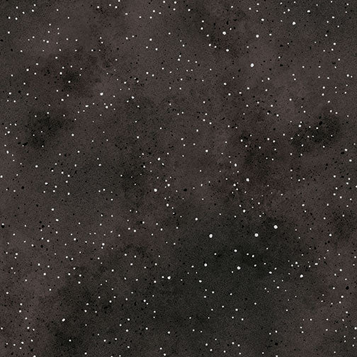 Benartex New Hue metallic quilting cotton blender fabric in Black Silver