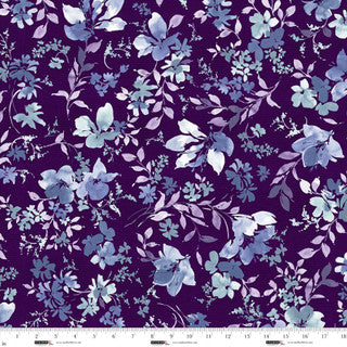 Garden Whispers 118" Nightshade Cotton Wideback Fabric per yard