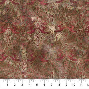 Banyan Batiks Destination Indonesia batik quilting fabric in Brown