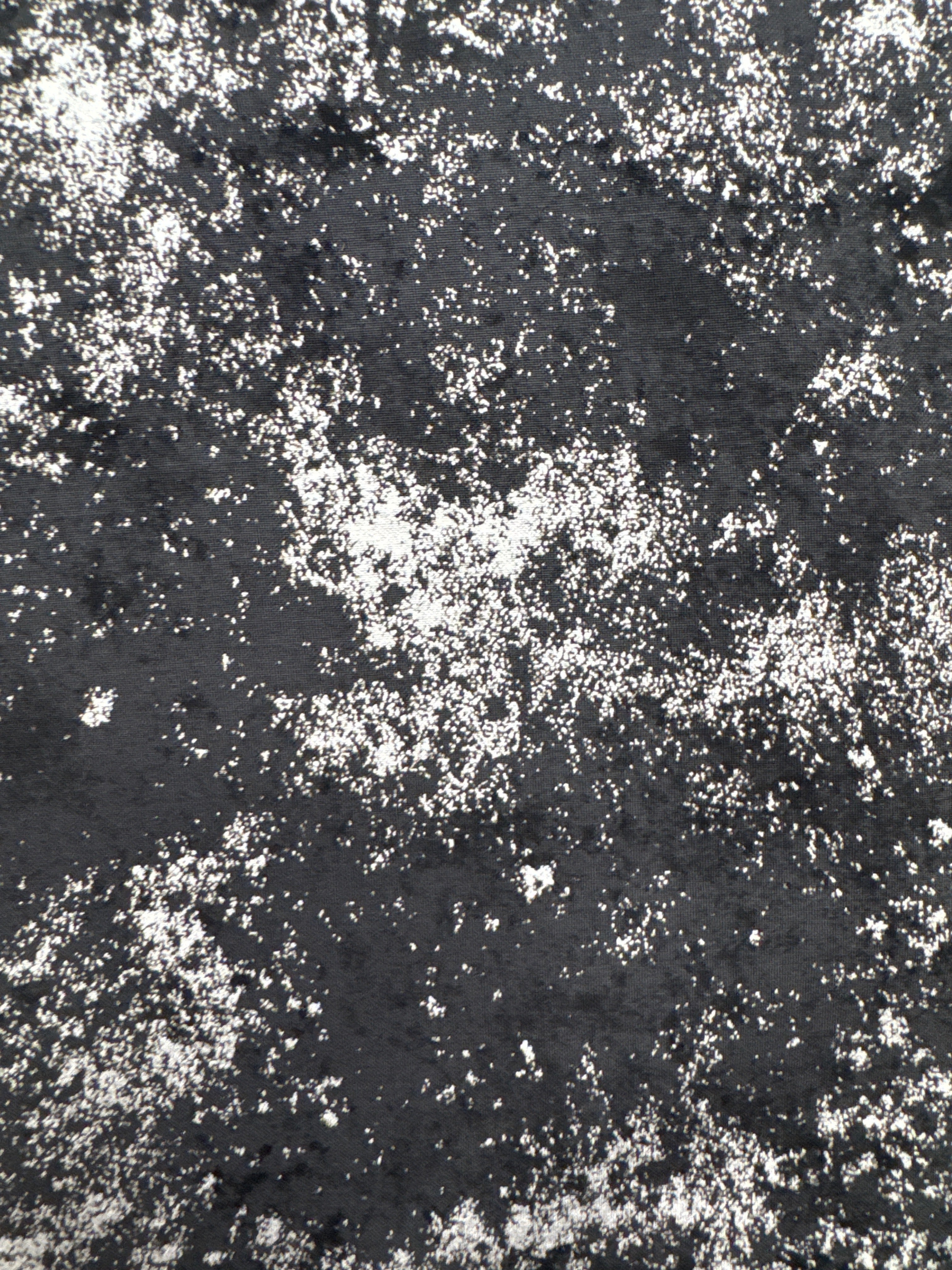 Onyx Silver Metallic black blender quilting fabric by Hoffman Fabrics