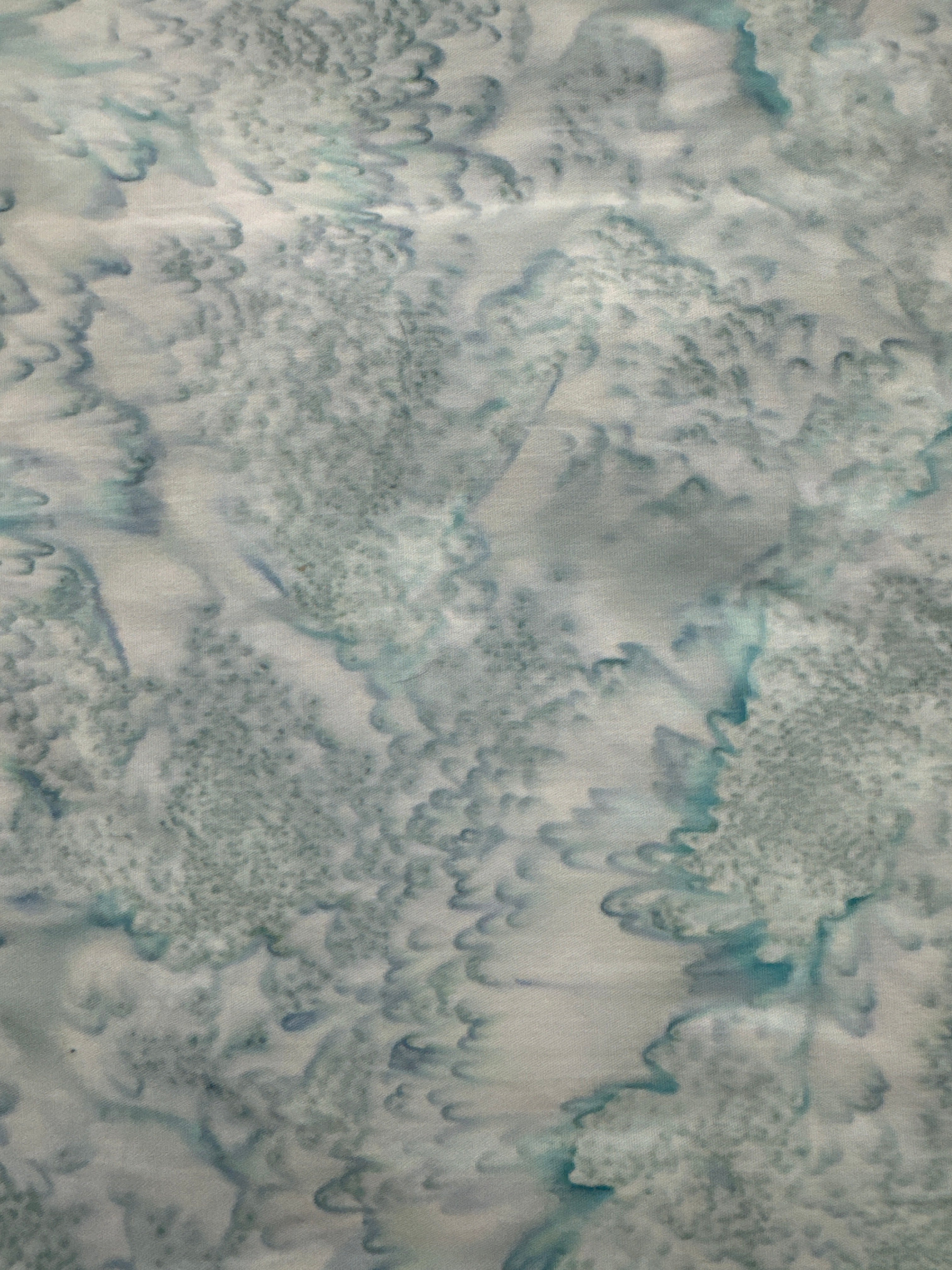 Watercolor Basic Aquamarine blue blender quilting fabric by Hoffman Fabrics