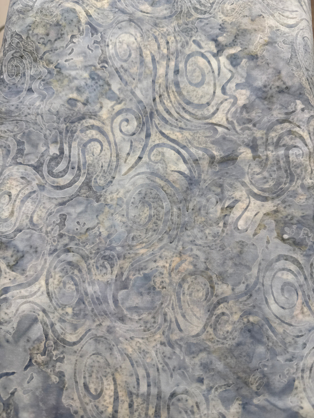 Orbital Sunrise Overcast gray geometric quilting fabric by Robert Kaufman