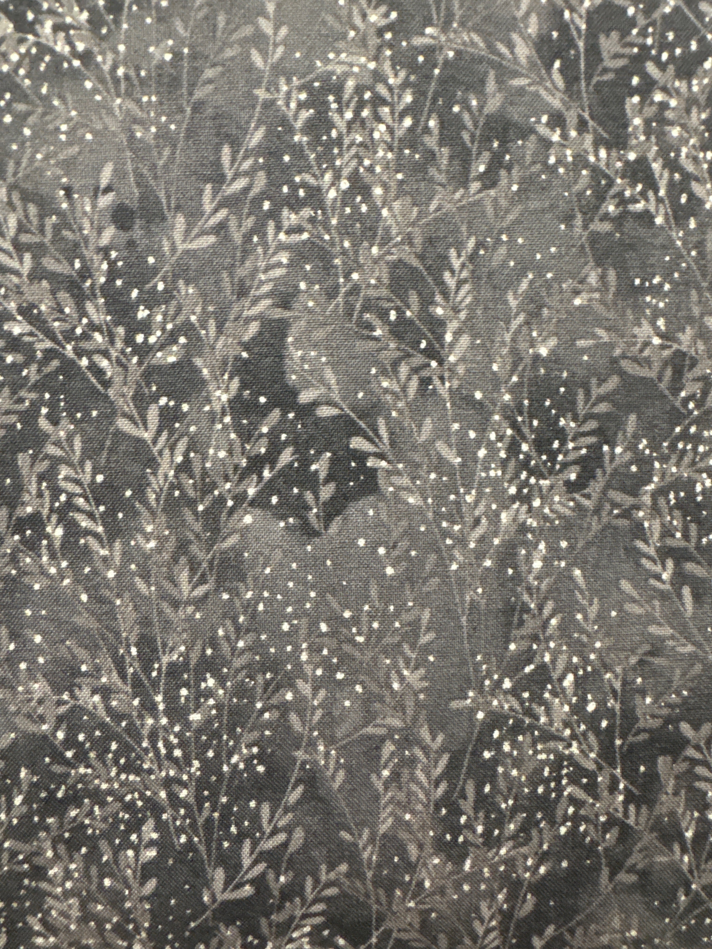 Grass Field Charcoal blender quilting fabric by Hoffman