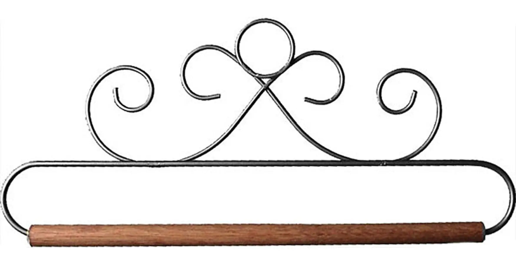 8in French Curls Gray Fabric Holder - Linda's Electric Quilters