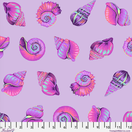 Lil Shelly Ultraviolet Floral Reef quilting fabric by Tula Pink for Free Spirit