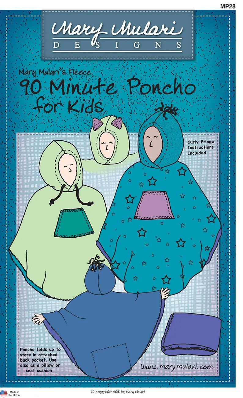 90 Minute Poncho for Kids - Linda's Electric Quilters