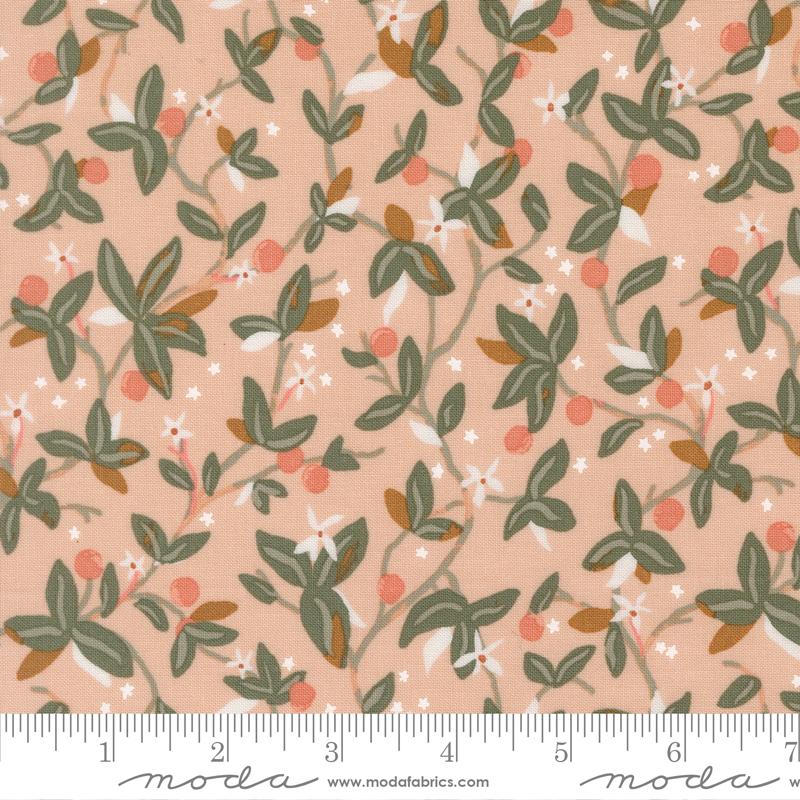 Moda Peachy Whipped Cream 38152 14 quilting fabric — airy whipped cream print