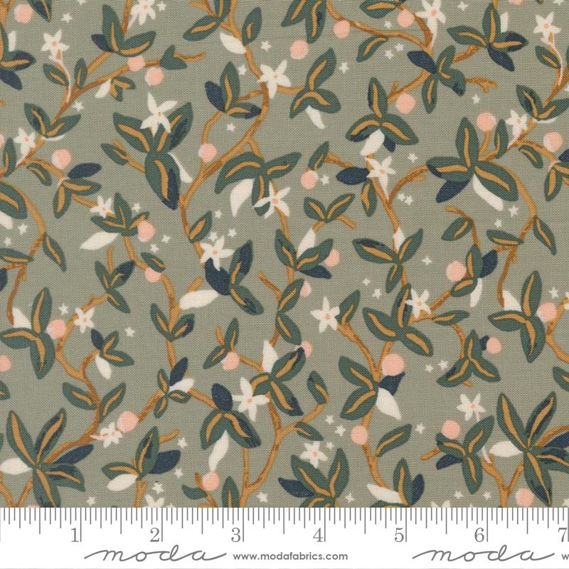 Moda Peachy Sage 38152 22 quilting fabric — soft sage green print
