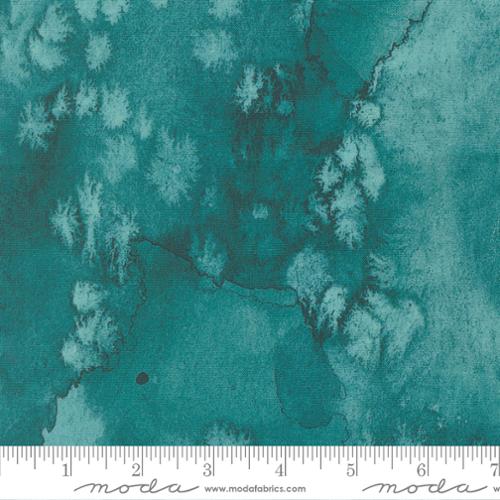 Soulstice Flow Turquoise Watercolor Basic 44"/45" Fabric Per Yard