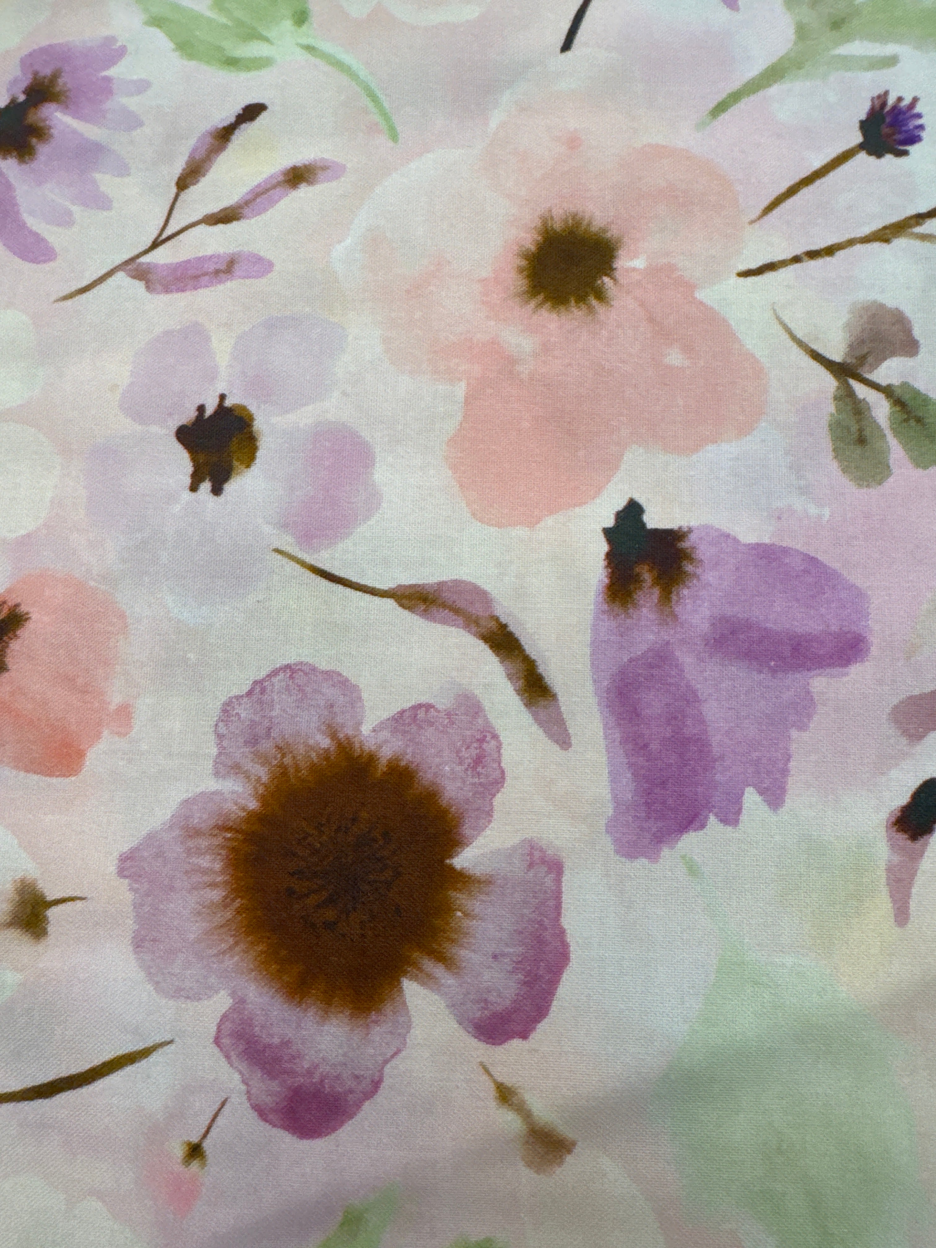 Blooming Lovely Flower Print Main Pink floral quilting fabric by Moda
