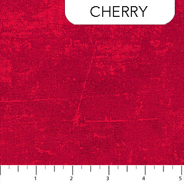 Canvas Texture Cherry 44"/45" Cotton Fabric Per Yard