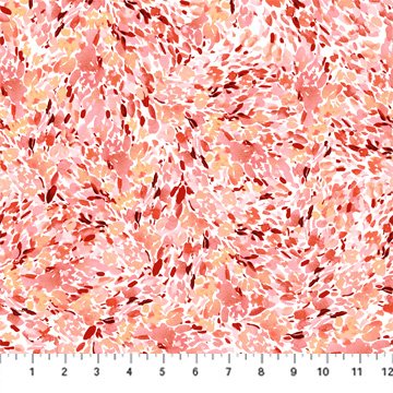 FIGO Refresh Orange Petals modern quilting cotton fabric