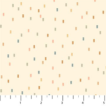 FIGO Cotton-Tale confetti quilting cotton fabric in Lemon