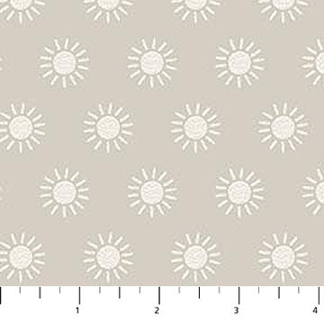 Soaring Dreams Taupe Sun quilting fabric by Figo