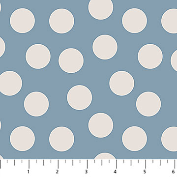 Always By My Side Ball Blue 43"/44" Cotton Fabric Per Yard