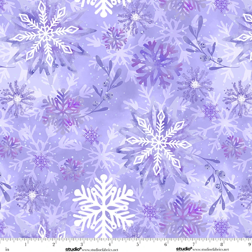 Ice Stellar 108" Soft Purple Cotton Wideback Fabric Per Yard