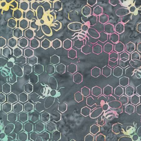 Anthology What's The Buzz beehive grey batik