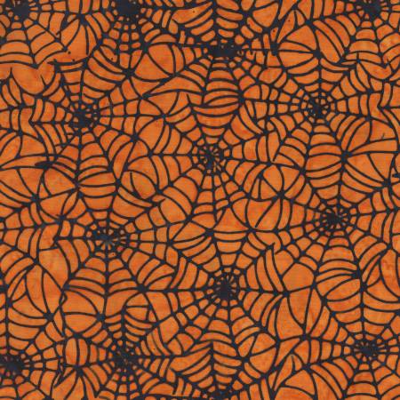 Windham Fabrics Mischief Spiderwebs Halloween batik quilting fabric