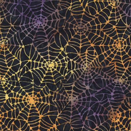 Windham Fabrics Nevermore Spiderwebs Halloween batik quilting fabric