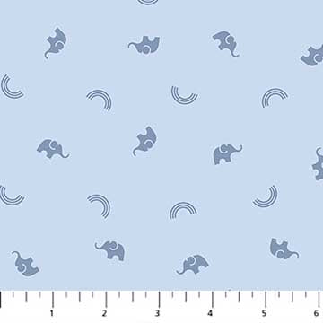 Figo Fabrics Lucky Charms Basics Blue quilting fabric — blue blender