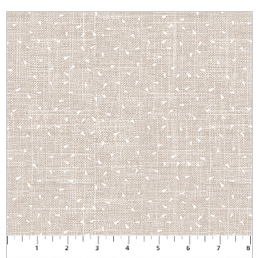 FIGO Stash Triangles quilting fabric in Linen