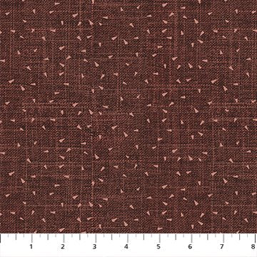 Figo Triangles Chocolate quilting cotton 92024-36