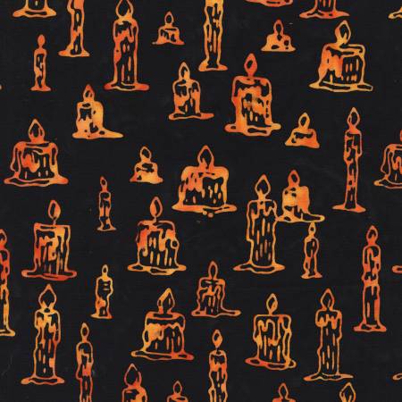 Windham Fabrics Night Candles Halloween batik quilting fabric