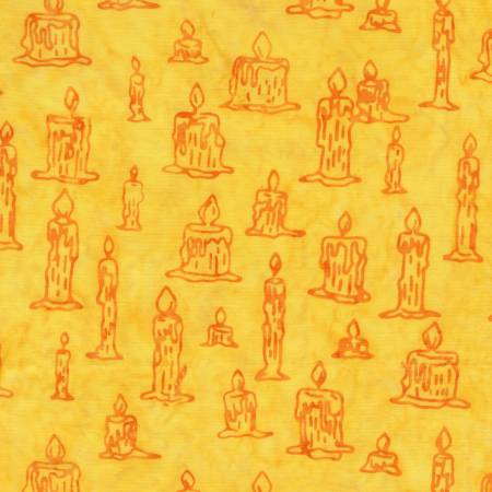 Windham Fabrics Lantern Candles Halloween batik quilting fabric