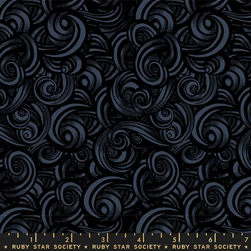 Fireglow Black 43"/44" Cotton Fabric Per Yard