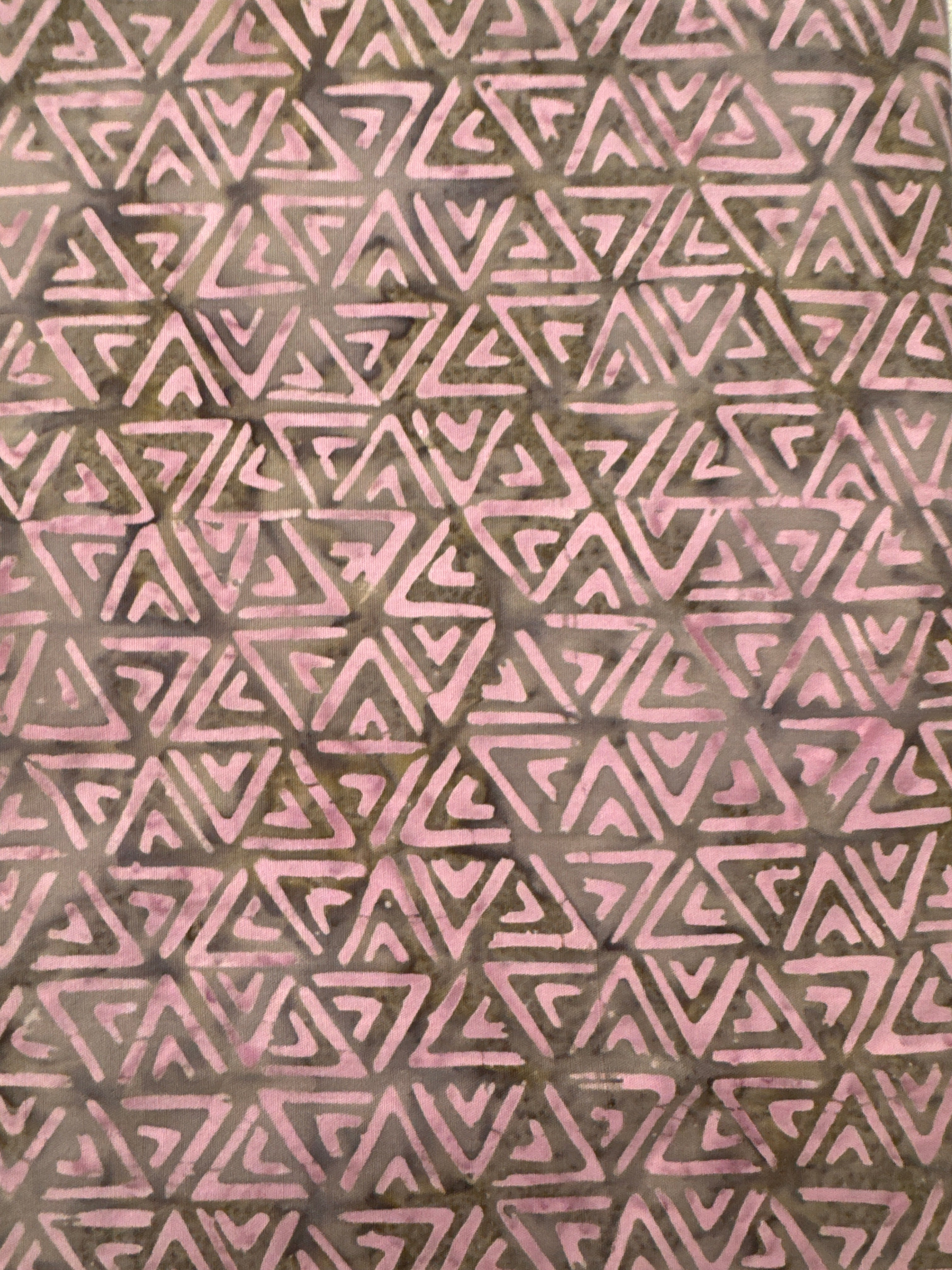 Triangular Dusty Rose Slate geometric quilting fabric by Andover Fabrics