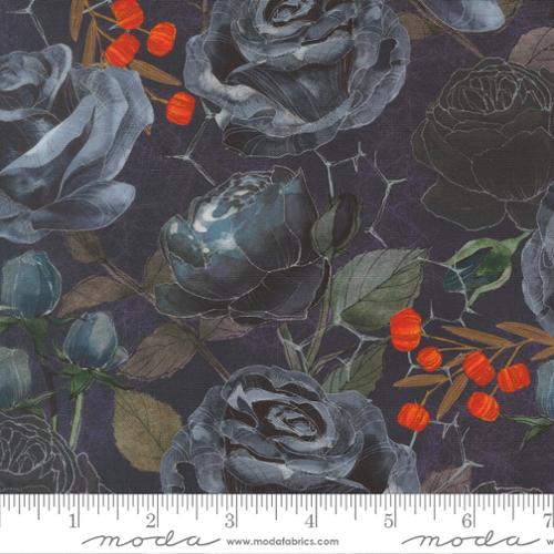 Coven Rose Midnight Cotton 44"/45" Fabric Per Yard