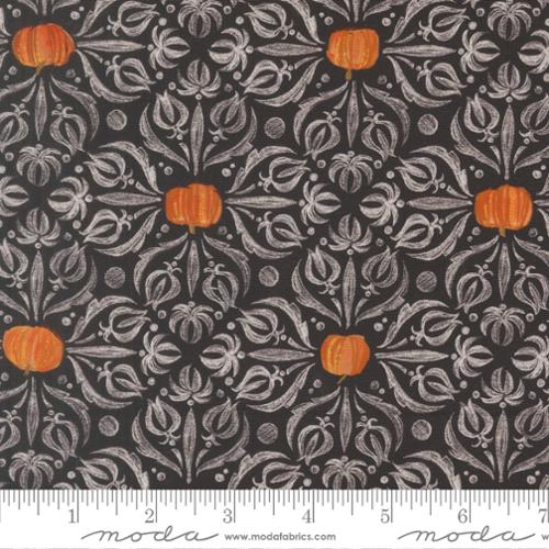 Coven Medallion Tiles Onyx Cotton 44"/45" Fabric Per Yard