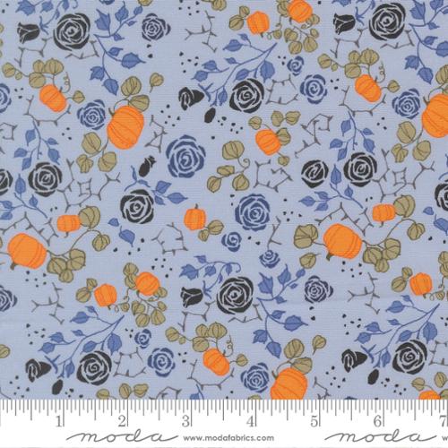 Coven Small Garden Florals Sky Cotton 44"/45" Fabric Per Yard