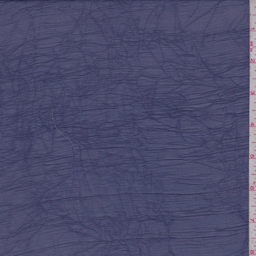 Violet Blue Crinkle Chiffon Fabric