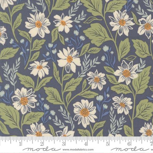 True Love Romance Blooms Twilight 44"/45" Cotton Fabric Per Yard
