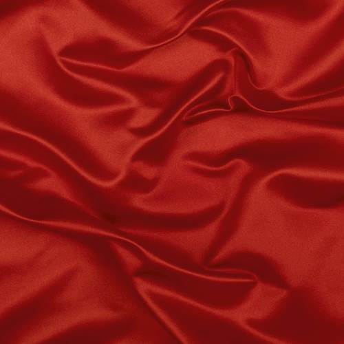 Runway Silks Bright Red Silk Duchess Satin Fabric - Reorderable