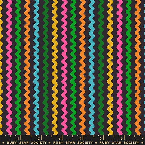 1 800 Notion Ric Rac Soft Black Cotton 43"/44" Fabric Per Yard
