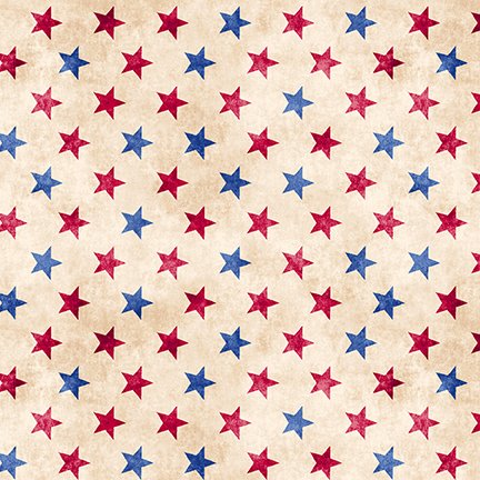 Blank Quilting Land of the Free 9513-41 tan patriotic cotton