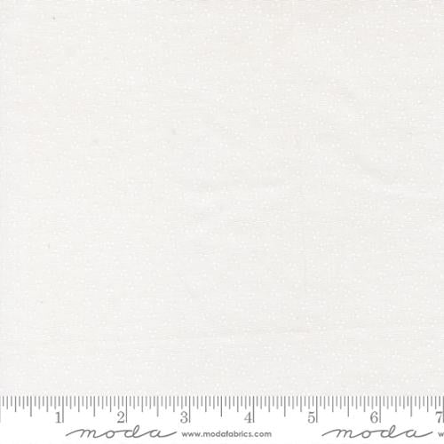 Birch and Willow Cloud Spring Dots White on White Cotton 44"/45" Fabric Per Yard