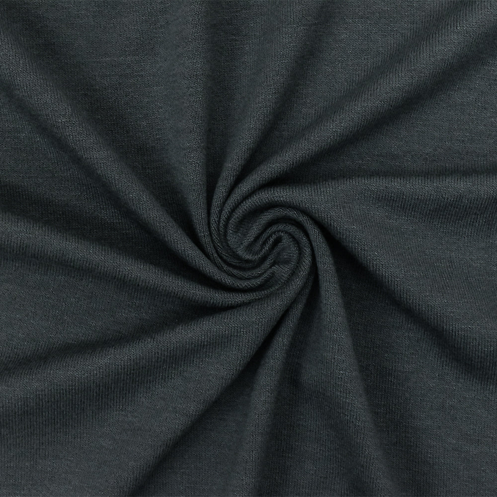 Anchor Gray Solid Stretch Jersey Knit Fabric