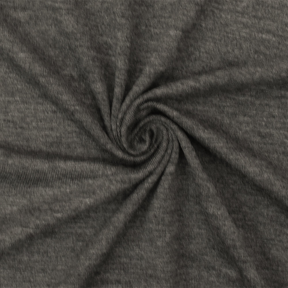 Shadow Gray-Multi Heather Stretch Rayon Jersey Knit Fabric