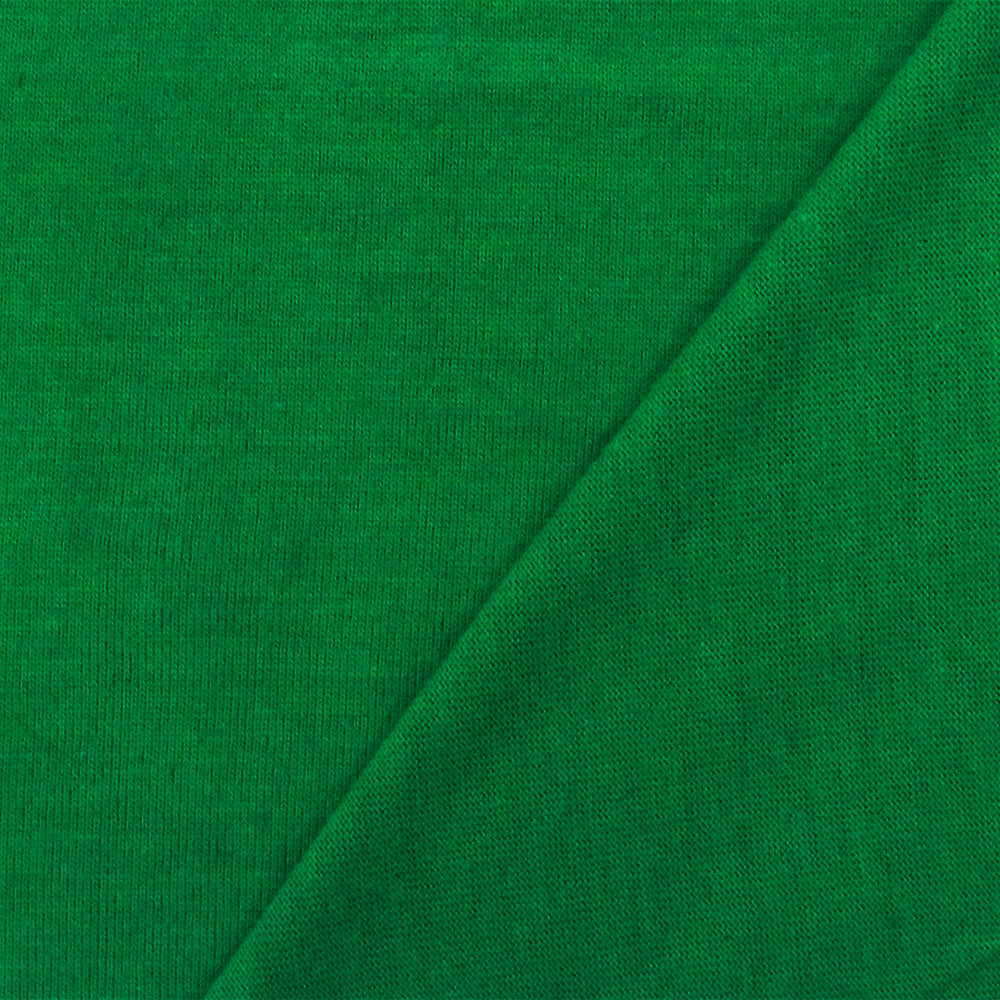 School Green Solid Stretch Jersey Knit Fabric
