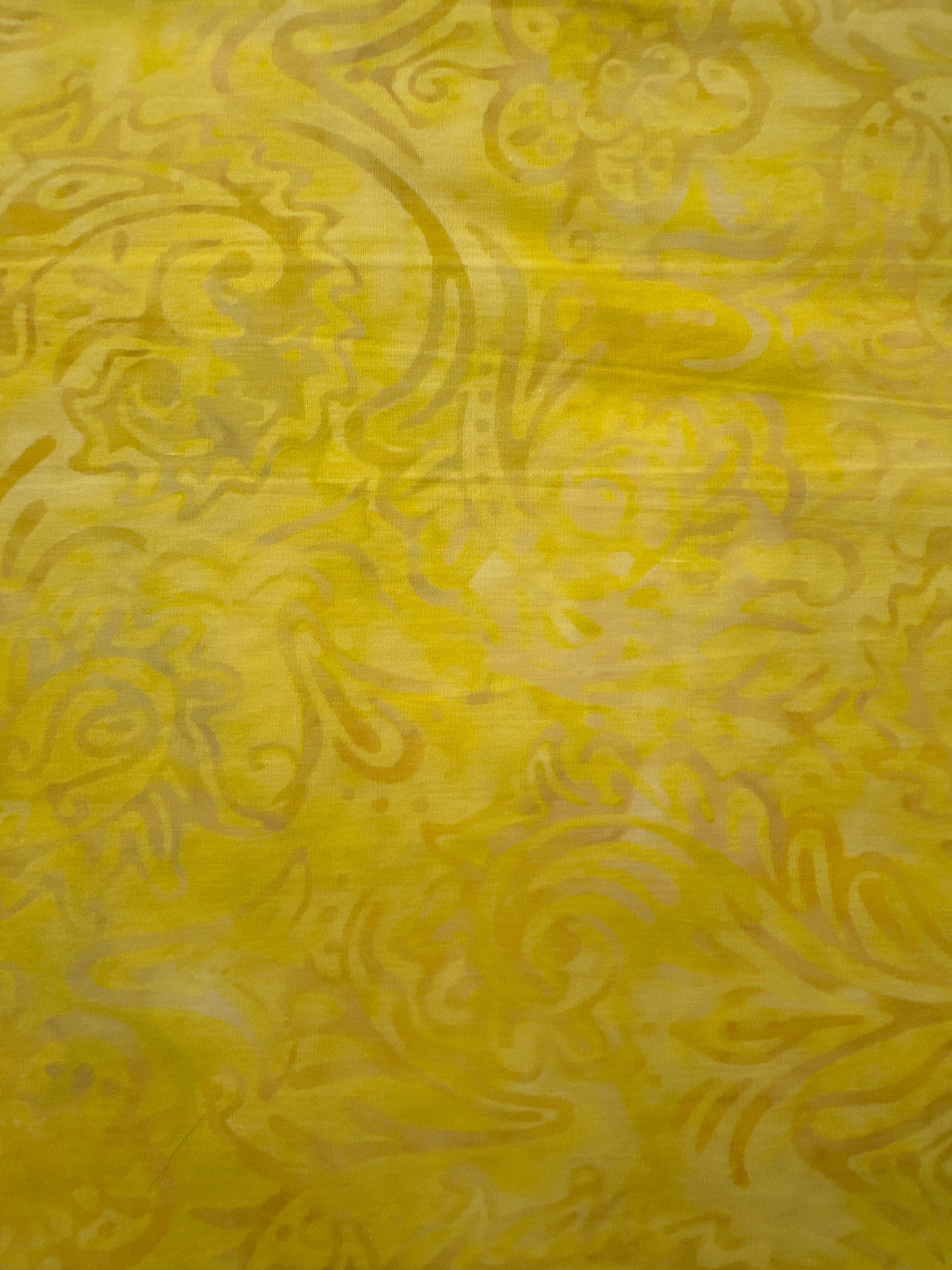 Tonga Pollen yellow batik quilting fabric by Timeless Treasures