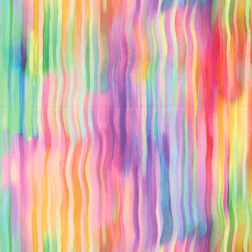Gradients Gallery Quilting Cuddle Rainbow Run Multi Cotton 44"/45" Fabric Per Yard
